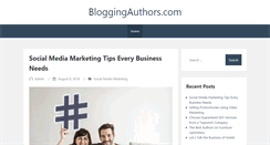 Desktop Screenshot of bloggingauthors.com