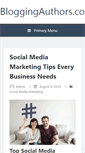 Mobile Screenshot of bloggingauthors.com